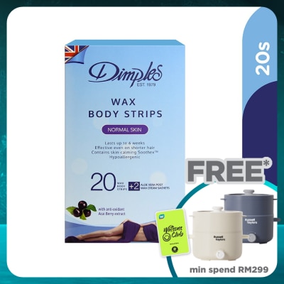 DIMPLES Wax Body Strips - Normal Skin 20's