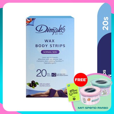 DIMPLES Wax Body Strips - Normal Skin 20's