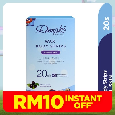DIMPLES Wax Body Strips - Normal Skin 20's