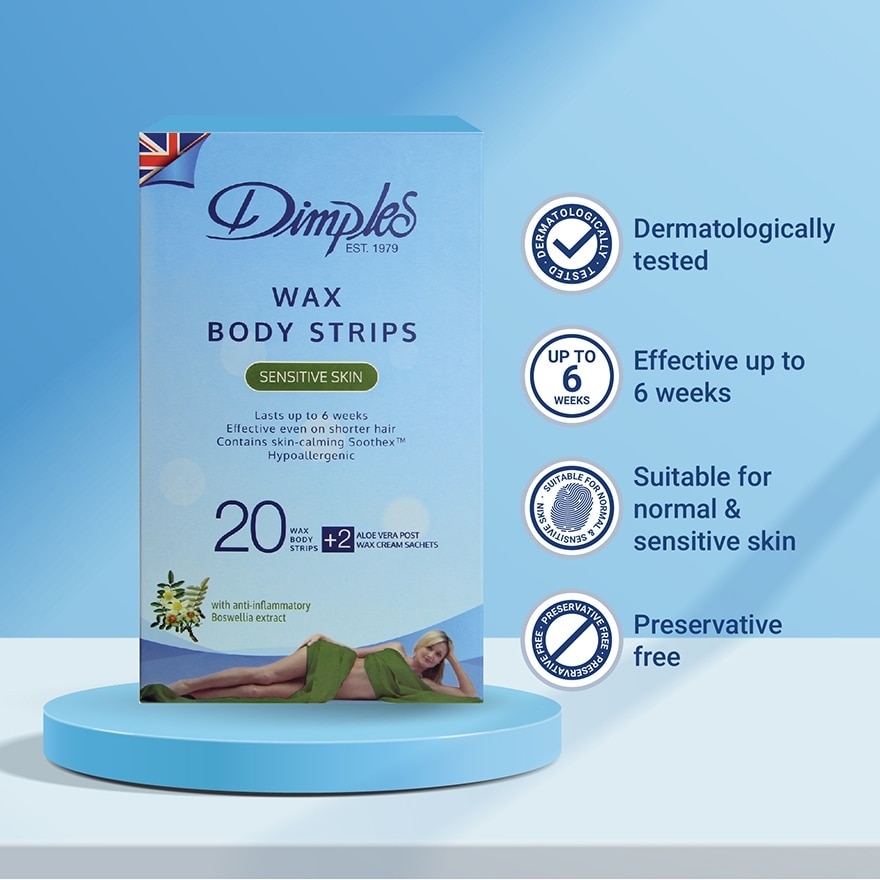 Wax Body Strips - Sensitive Skin 20's