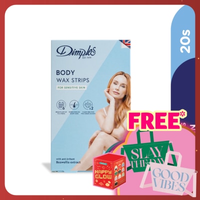 DIMPLES Wax Body Strips - Sensitive Skin 20's