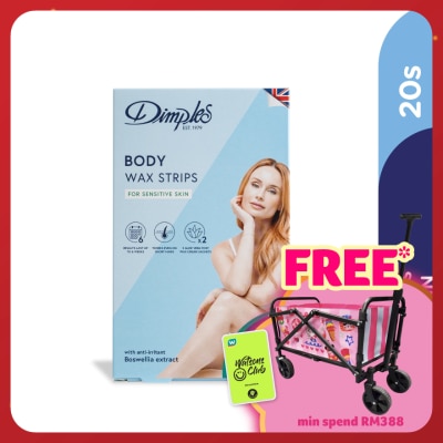 DIMPLES Wax Body Strips - Sensitive Skin 20's