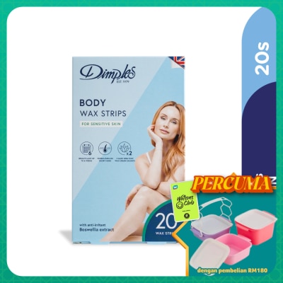 DIMPLES - Wax Body Strips - Sensitive Skin 20's