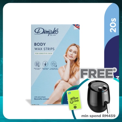 DIMPLES Wax Body Strips - Sensitive Skin 20's