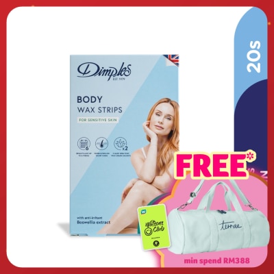 DIMPLES Wax Body Strips - Sensitive Skin 20's