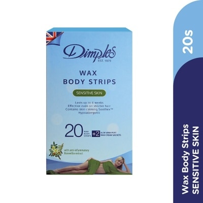 DIMPLES Wax Body Strips - Sensitive Skin 20's