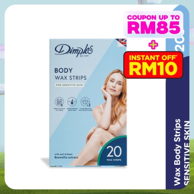 DIMPLES Wax Body Strips - Sensitive Skin 20's