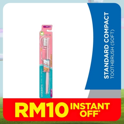WATSONS Watsons Standard Compact Toothbrush (Soft) 1s