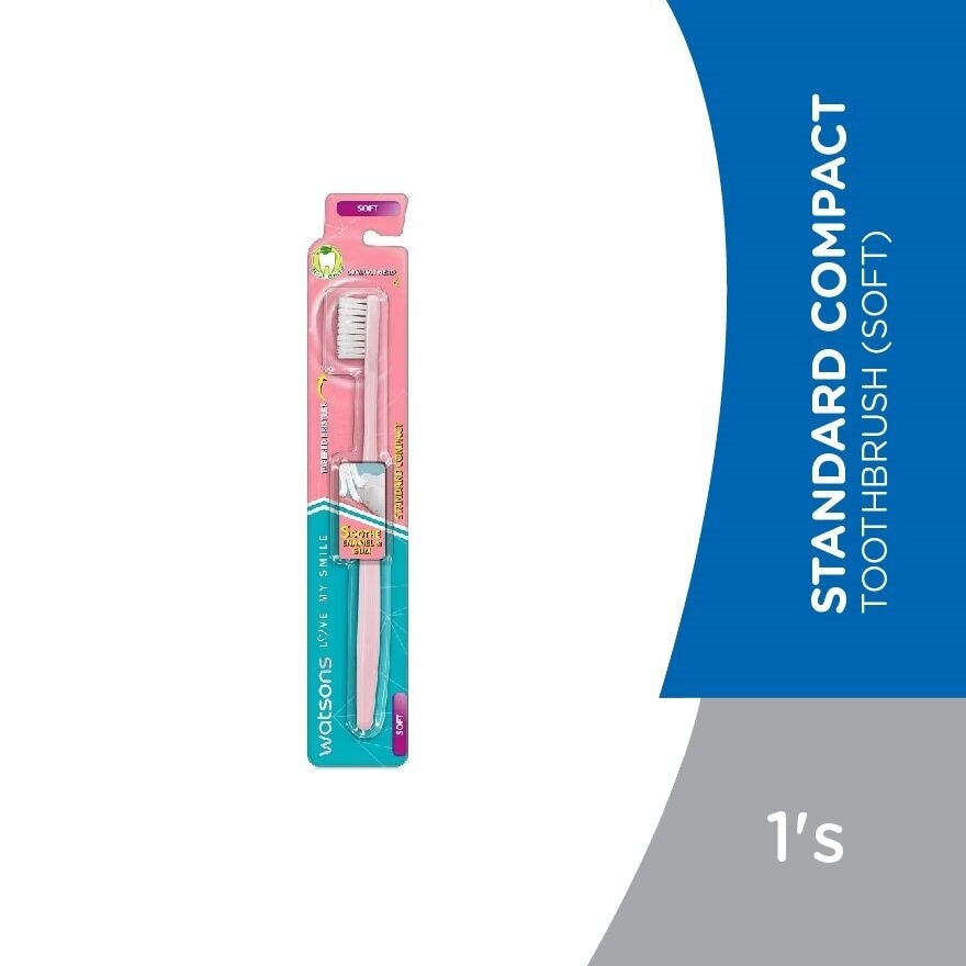 Watsons Standard Compact Toothbrush (Soft) 1s