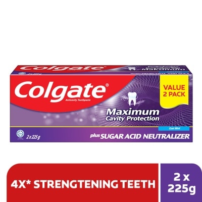 COLGATE Sugar Acid Neutralizer Cool Mint Toothpaste 2x225g