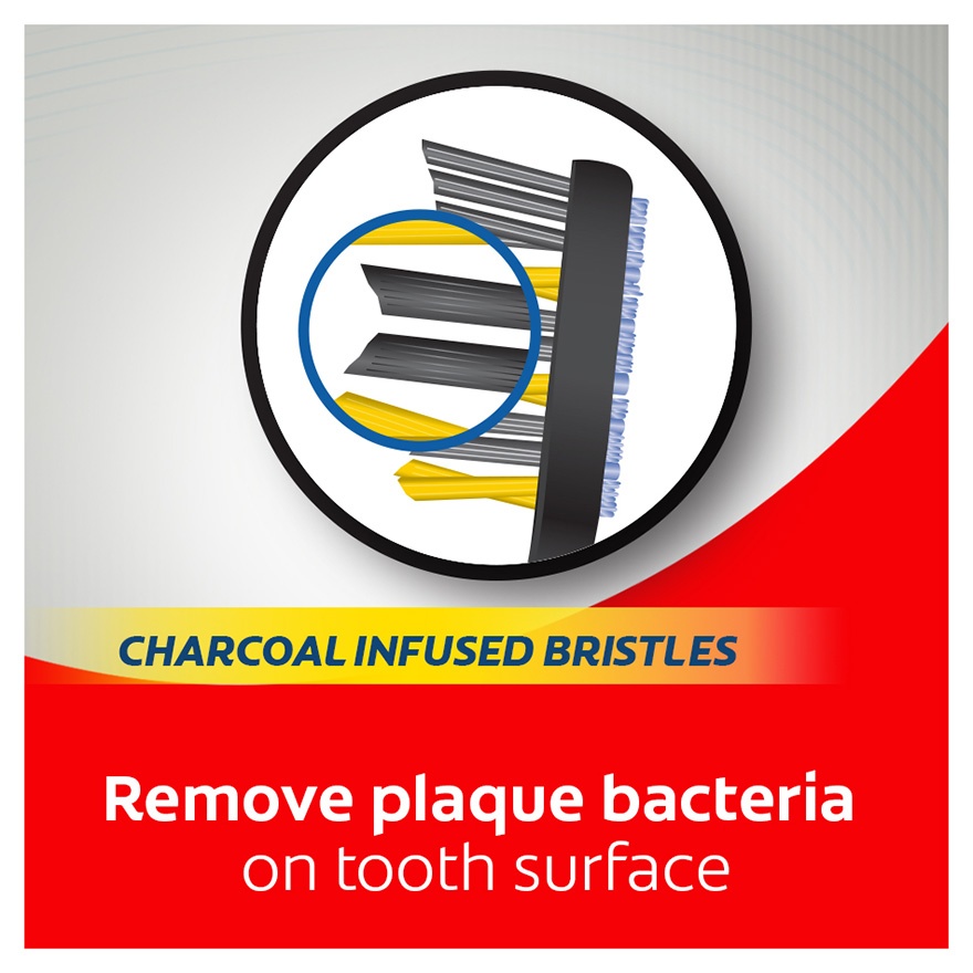 Colgate ZigZag Charcoal Toothbrush Valuepack 3s (Soft) image