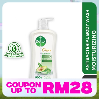 DETTOL Body Wash Onzen Moisturizing Aloe Vera & Avocado 900ml