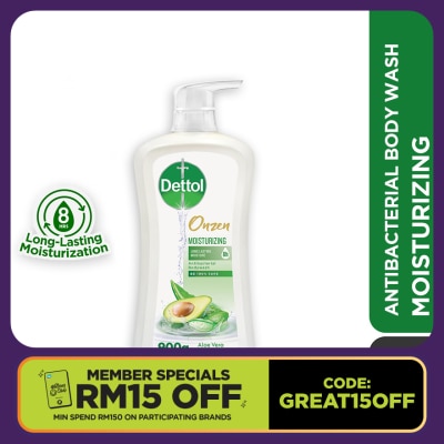 DETTOL Body Wash Onzen Moisturizing Aloe Vera & Avocado 900ml