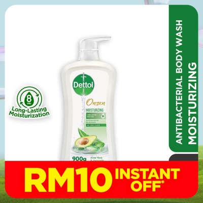 DETTOL Body Wash Onzen Moisturizing Aloe Vera & Avocado 900ml