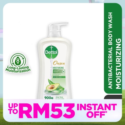 DETTOL Body Wash Onzen Moisturizing Aloe Vera & Avocado 900ml