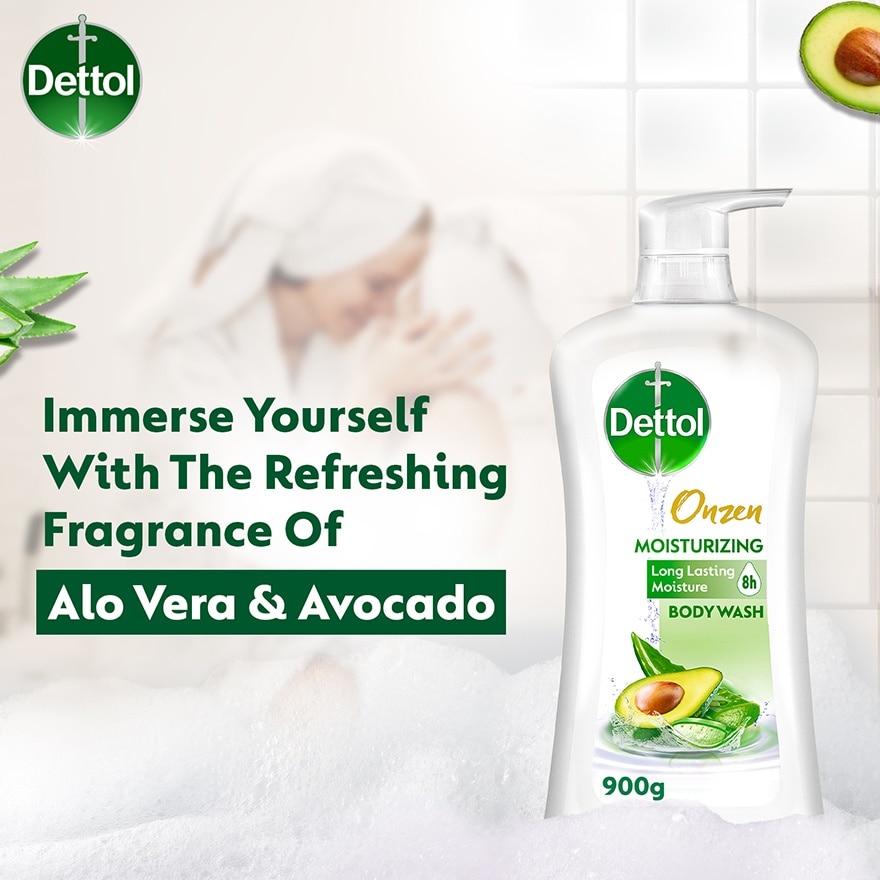 Body Wash Onzen Moisturizing Aloe Vera & Avocado 900ml