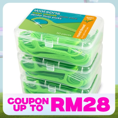 WATSONS Green Tea Round Dental Floss