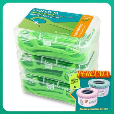 WATSONS Green Tea Round Dental Floss