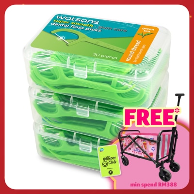 WATSONS Green Tea Round Dental Floss
