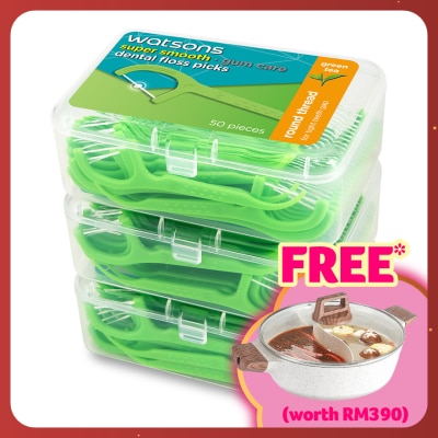 WATSONS Green Tea Round Dental Floss