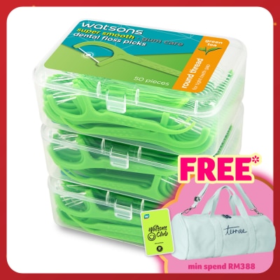 WATSONS Green Tea Round Dental Floss