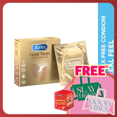 DUREX Non Latex Condom Real Feel Skin-On-Skin 3s