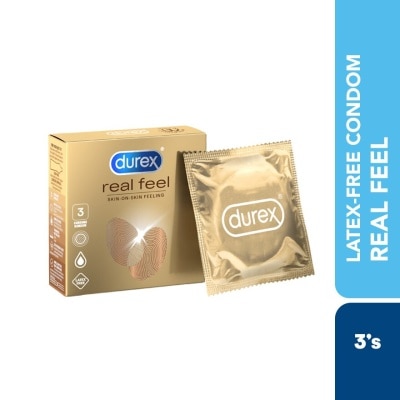 DUREX Non Latex Condom Real Feel Skin-On-Skin 3s