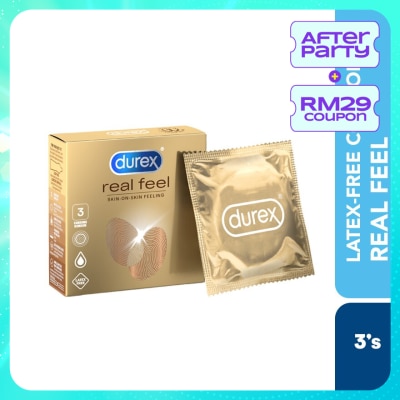 DUREX Non Latex Condom Real Feel Skin-On-Skin 3s