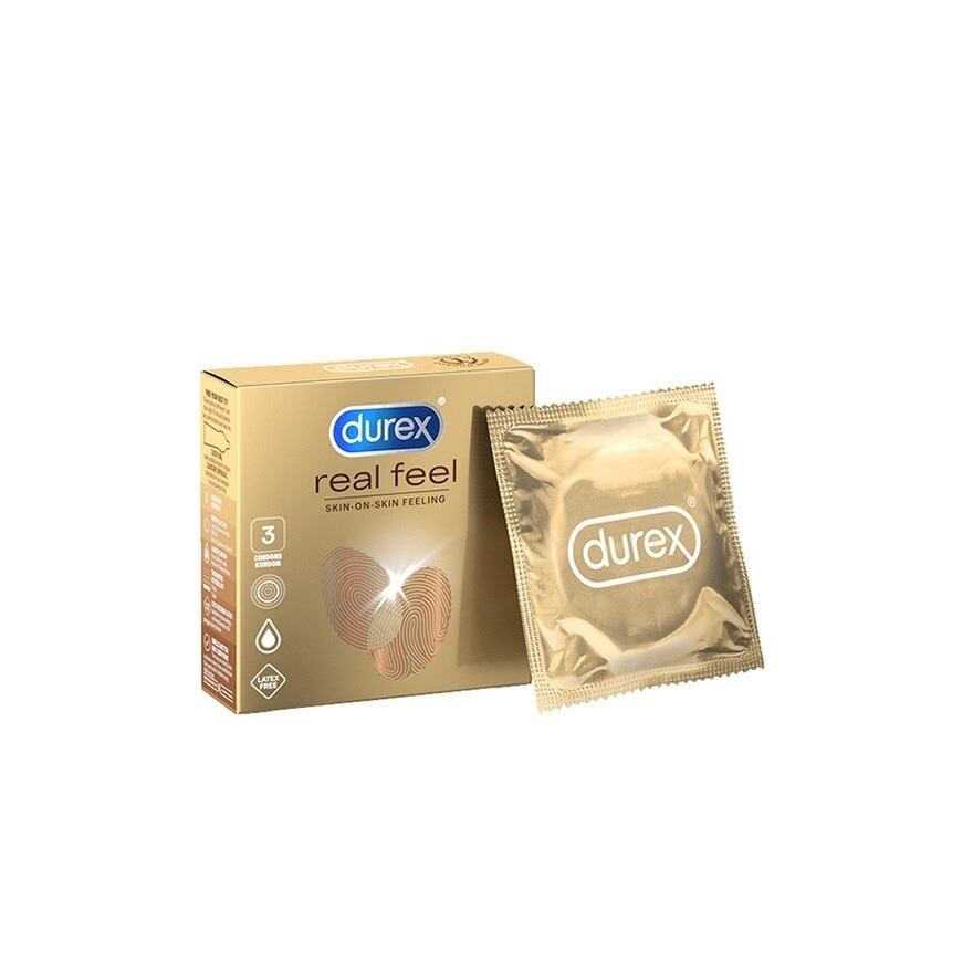 Non Latex Condom Real Feel Skin-On-Skin 3s