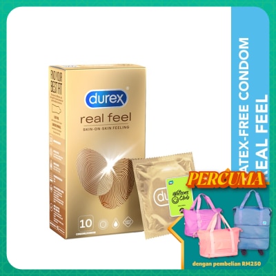 DUREX - Non Latex Condom Real Feel Skin-On-Skin 10s