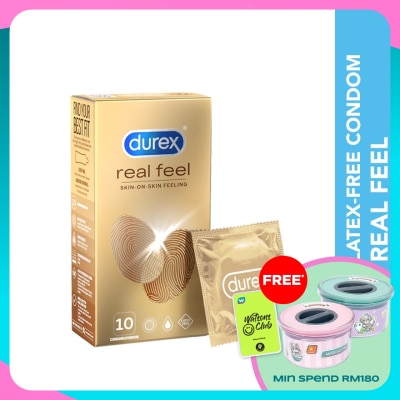 DUREX Non Latex Condom Real Feel Skin-On-Skin 10s