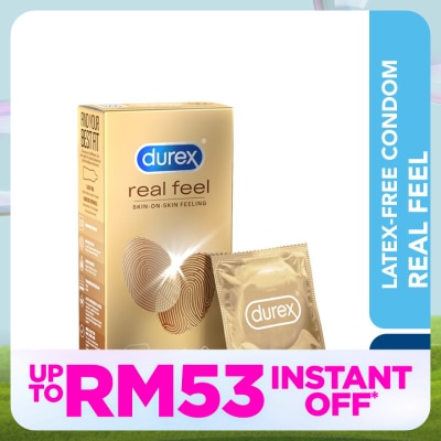 DUREX Non Latex Condom Real Feel Skin-On-Skin 10s