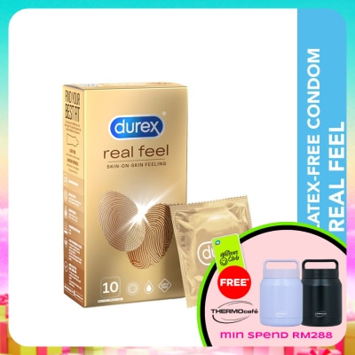 DUREX - Non Latex Condom Real Feel Skin-On-Skin 10s