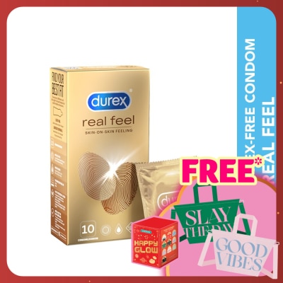 DUREX Non Latex Condom Real Feel Skin-On-Skin 10s