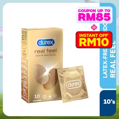 DUREX Non Latex Condom Real Feel Skin-On-Skin 10s