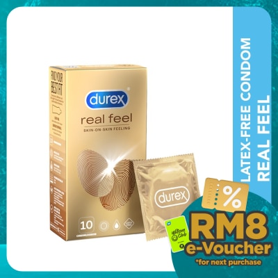 DUREX Non Latex Condom Real Feel Skin-On-Skin 10s