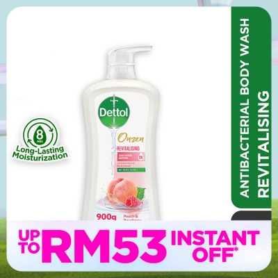 DETTOL Body Wash Onzen Revitalising Peach & Raspberry 900g