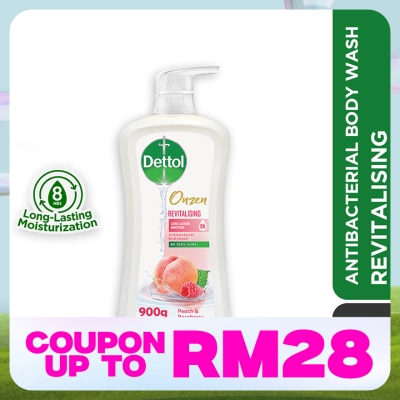 DETTOL Body Wash Onzen Revitalising Peach & Raspberry 900g