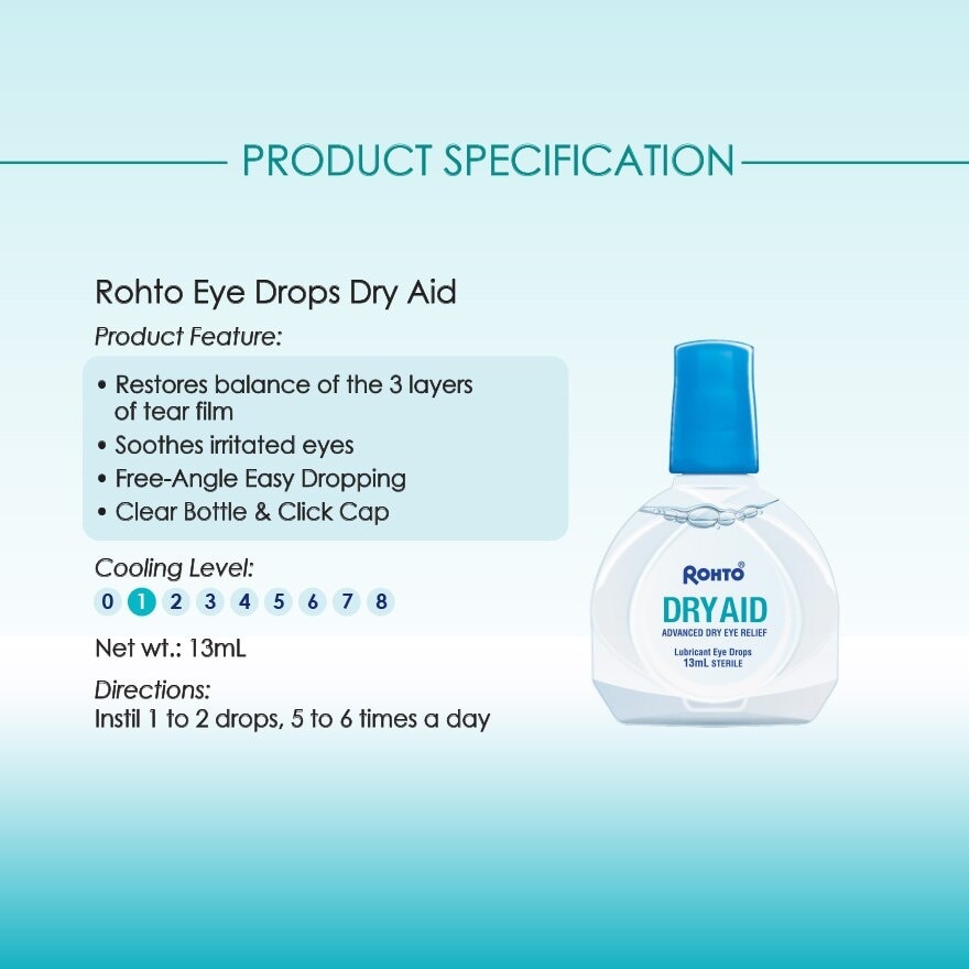 Dry Aid Eye Drop Solution 13ml