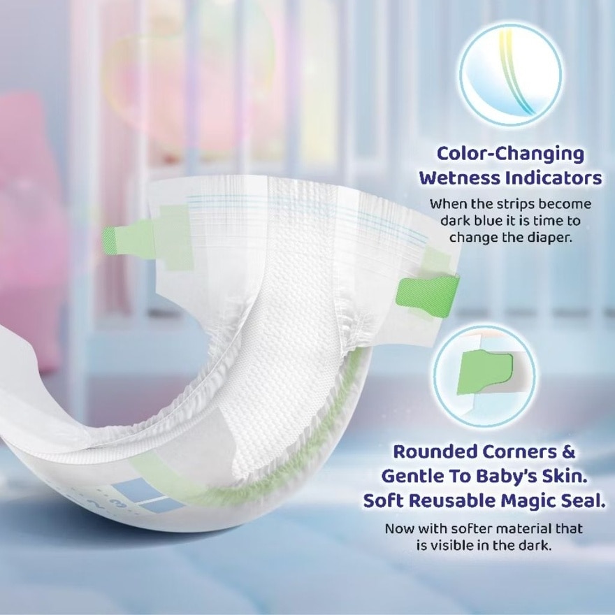 Merries Super Premium Tape Baby Diaper Super Jumbo pack (4-8kg) S 62s