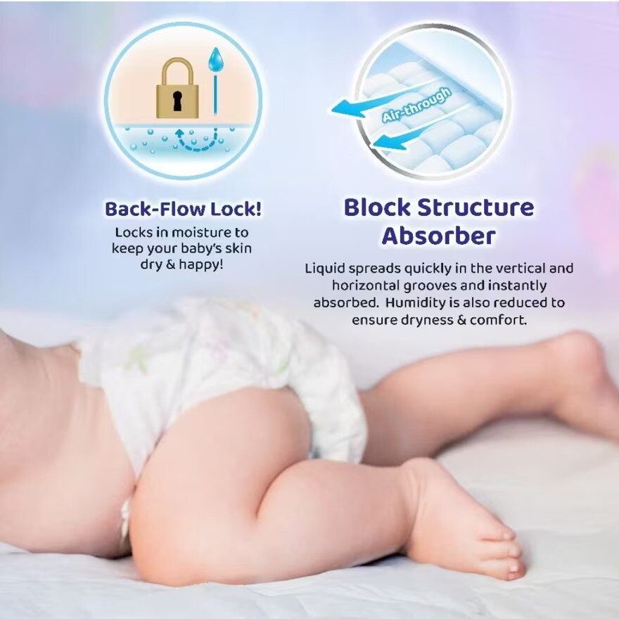 Merries Super Premium Tape Baby Diaper Super Jumbo pack (9-14kg) L 48s