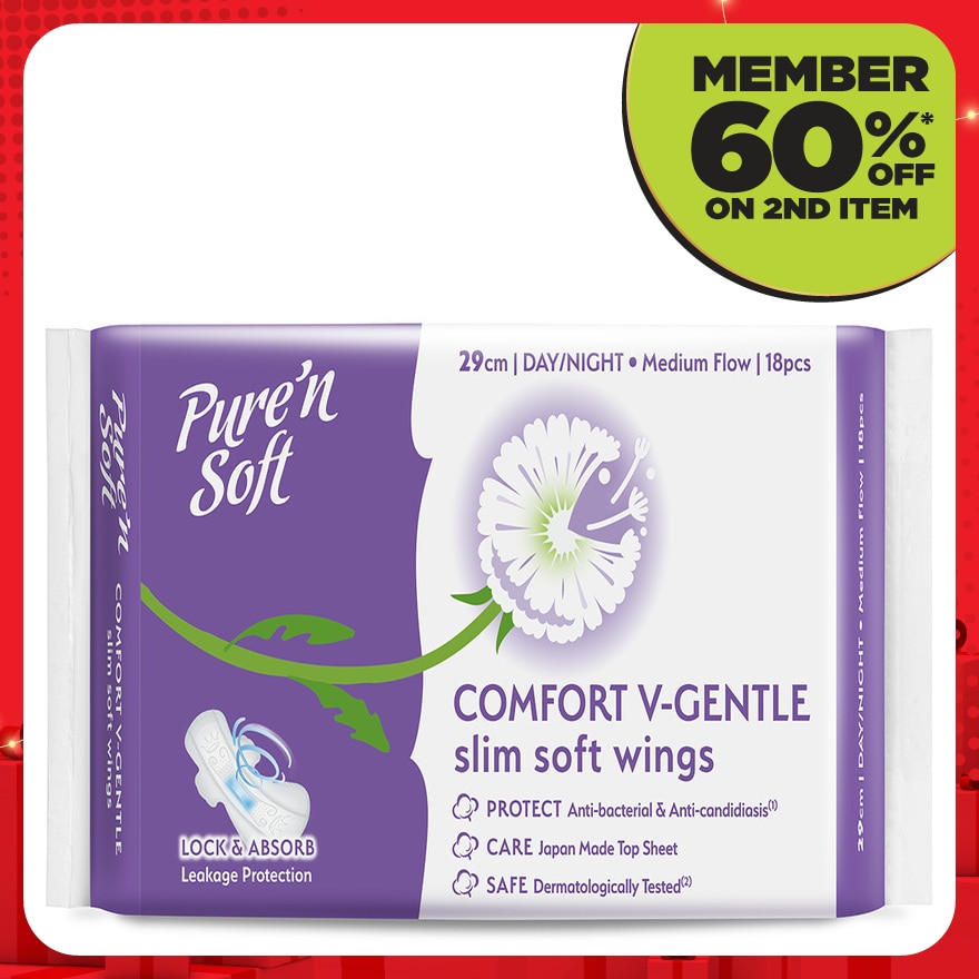 Slim Wings Cottony Soft 29cm 18's