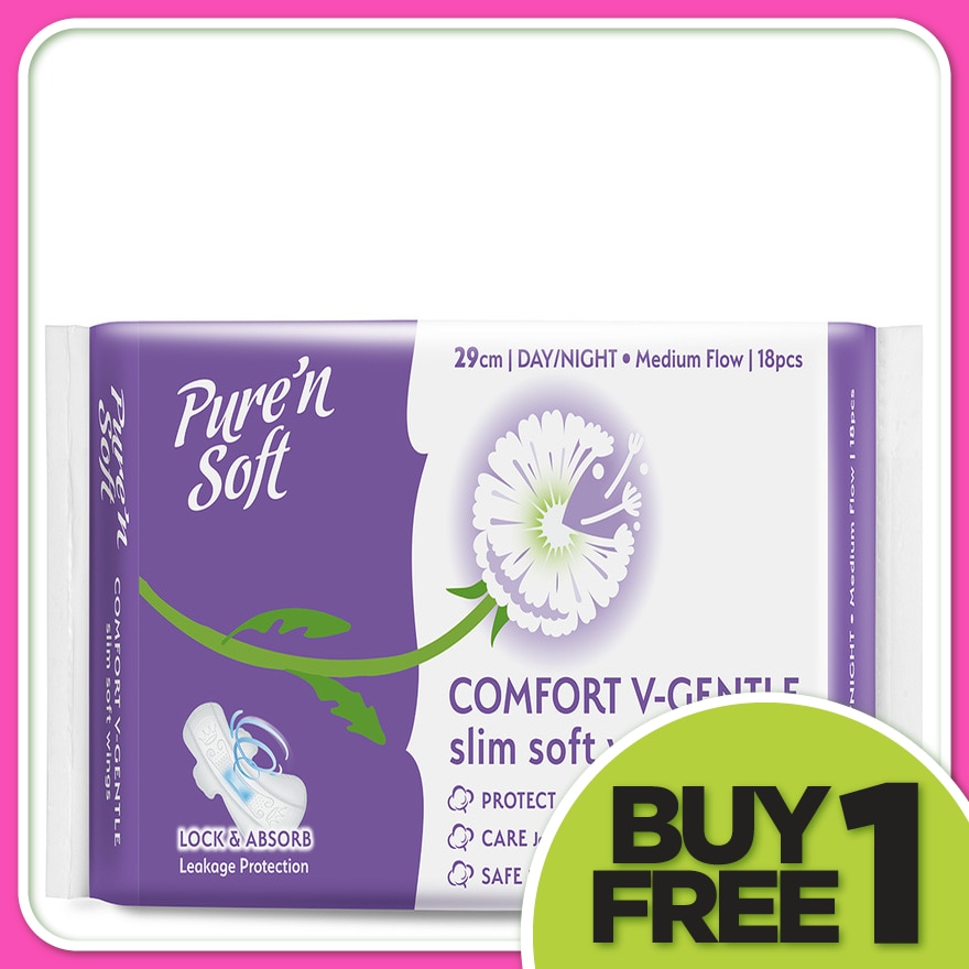 Slim Wings Cottony Soft 29cm 18's