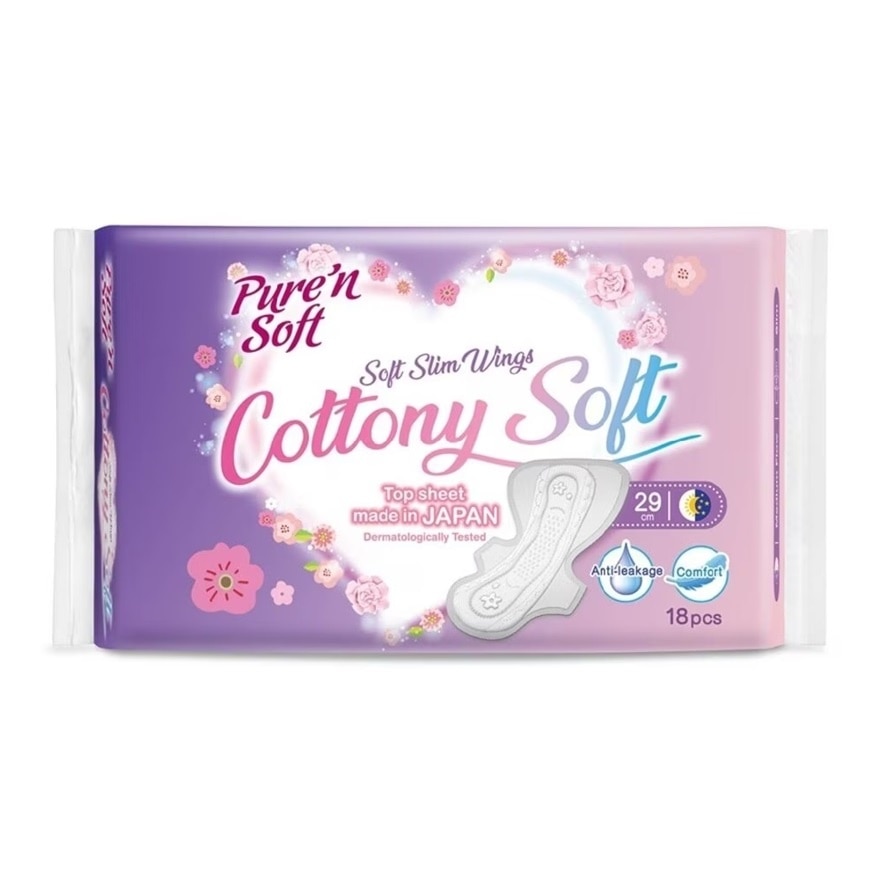 Slim Wings Cottony Soft 29cm 18's