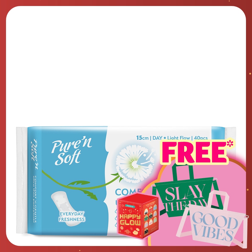 Ultra-Thin Pantyliner Unscented 15cm 40's