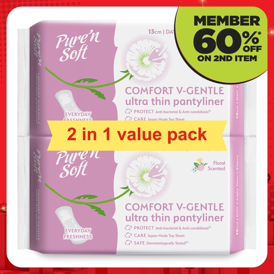 Ultra-Thin Pantyliner 150mm 2 x 40's