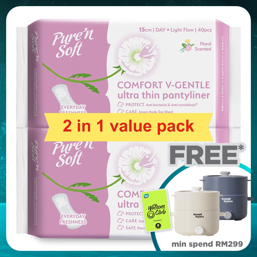 Ultra-Thin Pantyliner 150mm 2 x 40's