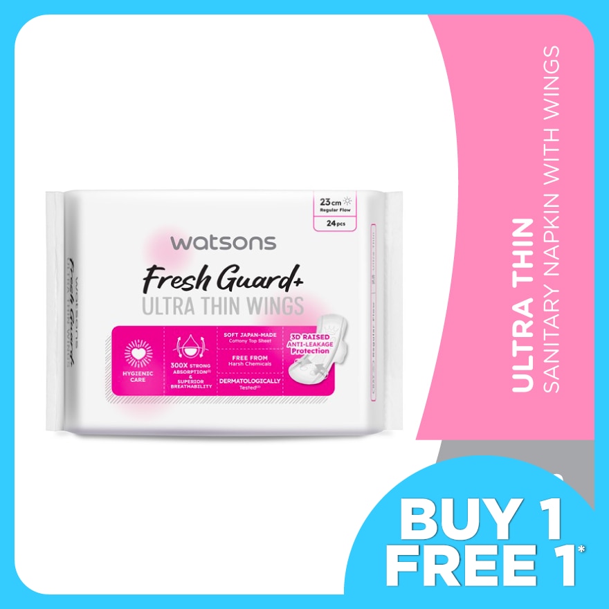 Ultra-Thin Sanitary Napkin with Wings 23cm 24's