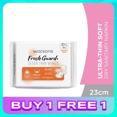 WATSONS Ultra-Thin Soft Dry Sanitary Napkin 23cm 24's