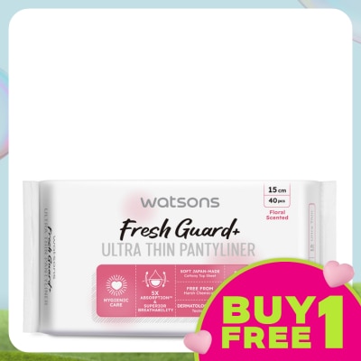 WATSONS Ultra-Thin Pantyliner Floral Scented 40's